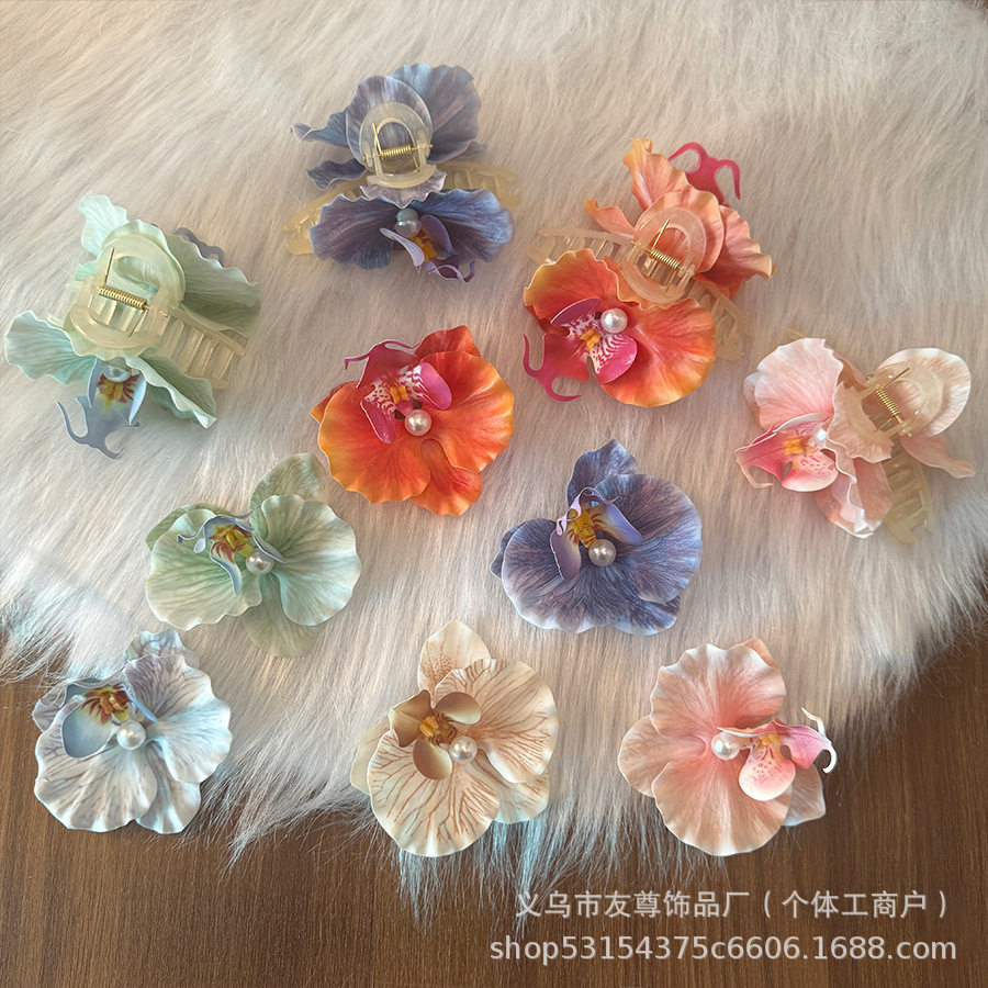ใหม่กิ๊บดอกไม้ Phalaenopsis ดูสูงคลิปคลิปบรรยากาศวันหยุดภาพ...