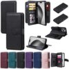 Suitable for iPhone 17 Multifunctional 10-Card Wallet-Style Phone Case, Apple 16 Card-Insertable S25 Google Protective Case