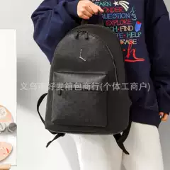 Cross-border New Fashion Brand Backpack American Checkerboard Campus Student Schoolbag Simple Work Daily Commuter Backpack