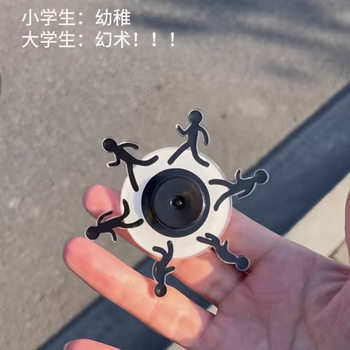 Stickman Running Dynamic Fidget Spinner Visual Illusion Running Villain Decompression Entertainment Small Toy Finger Spinner