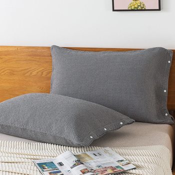 Four-Layer Pure Cotton Gauze Pillowcase, One-Piece Pillow Cover, All-Inclusive Fixed Anti-Slip Cotton Pillow Cover, One-Piece Non-Falling