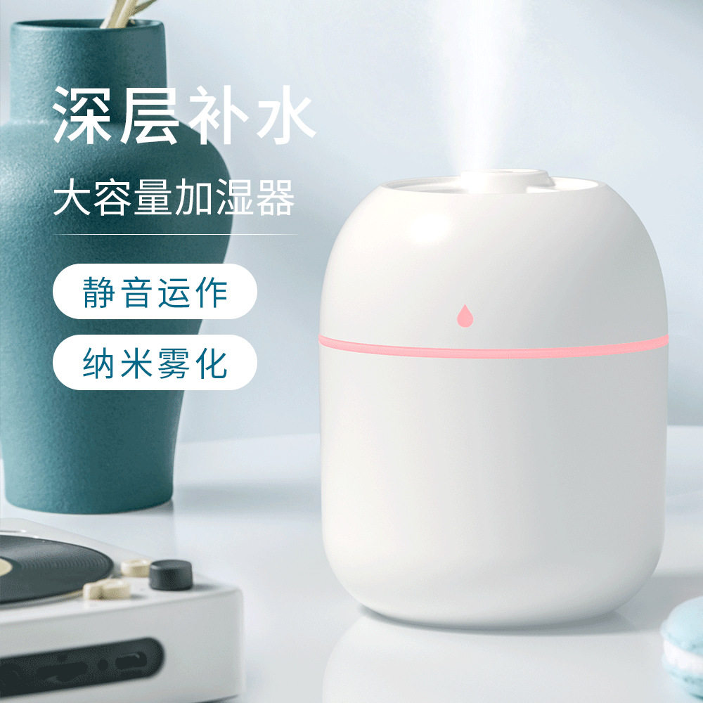 Cross-Border Water Droplet Humidifier Mini Home Desktop Small Car-Mounted Dormitory Bedroom Atmosphere Light Silent Hydrating Spray