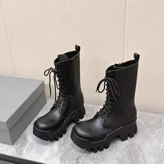 Men's Short Boots, Mid-Calf Boots, Side Zipper Slim Boots, Single Boots, Thick Heels, Versatile 2025 Autum Thin Knight Boots