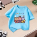 Light blue bunny bear short sleeve
