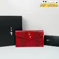 Crocodile pattern burgundy
