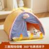 Cat Nest, Thickeneded and Warm Tent in Winter, Enclosed and Safe, Removable and Washable Dog Bed, Suitable for All Seasons, Pet Kitten