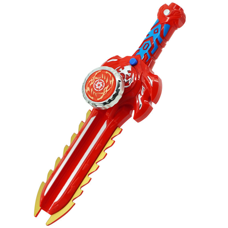 New Gyro Sword Children's Toy Stall Stall Primary School Students Toy Wholesale Boys Battle Rotating Luminous Gyro