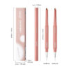 Qxqy Two-Color Stereo Silkworm Pen, Natural Long-Lasting Makeup, Easy to Color, Highlight and Brighten, Double-Ended Two-In-One Waterproof Silkworm Pen