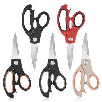 Kitchen stainless steel multifunctional chicken bone scissors kill fish barbecue vegetable scissors household tools household scissors spot supply