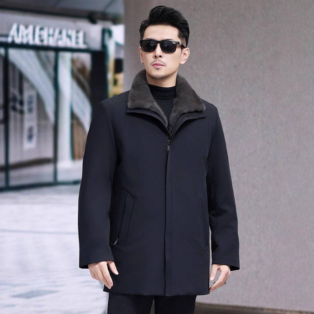 Áo Lông Nam Dày Ấm Hàng Mùa Xuân Thu Đông Trung Niên