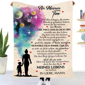 German Amazon Cross-border Series Envelope Flannel Blanket Hd Digital Printing Printing Blanket Factory Direct Sales