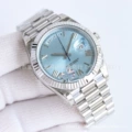 Ice blue plate roman script-weekly calendar