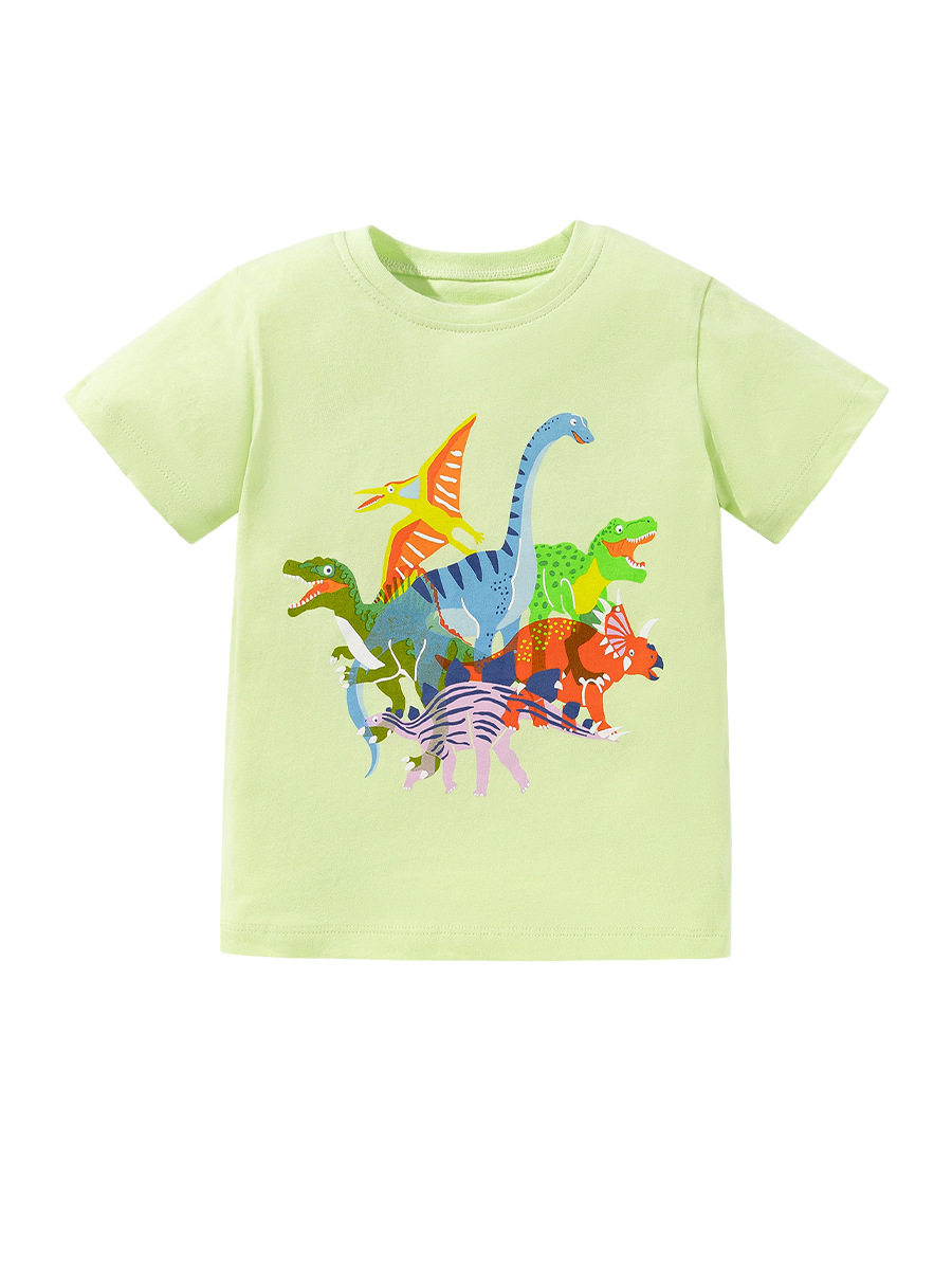 Girls' Cute Cotton Printed Short-Sleeve T-Shirt, Summer Kids' Tee Wholesale