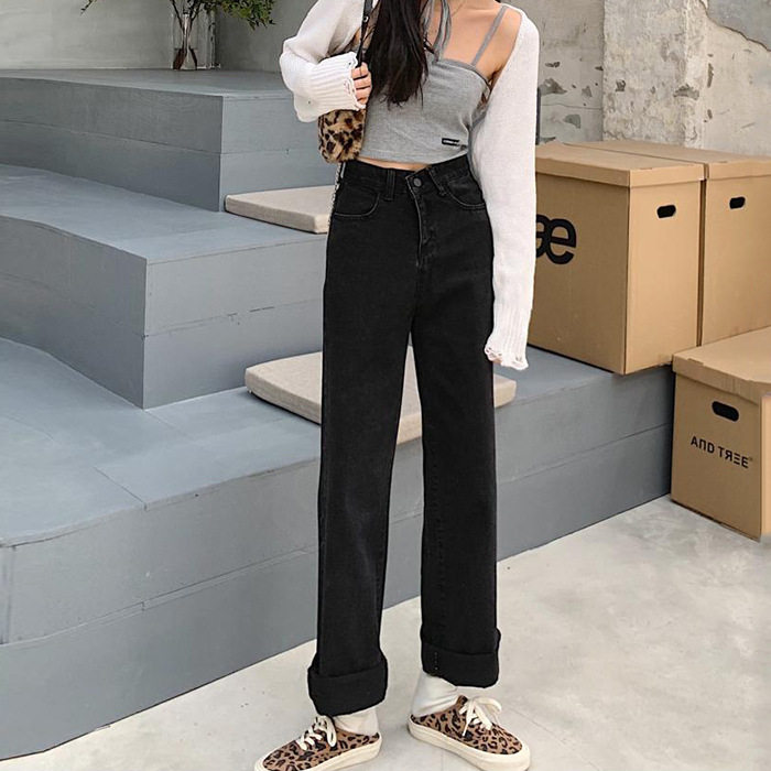 High Waisted Wide Leg Jeans for Women Loose Fit Flattering Versatile Casual Spring Summer Wear Wholesale Available