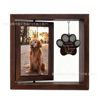Wooden Rotating Commemorative Photo Frame Dog and Cat Pet Photo Frame Wooden Double-Sided Photo Frame Love Hanging Sign Can Be Written on the Ornaments