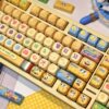 New Spongebob Squarepants Custom Keycaps Moa/Original Anime High-Value Cute Wired Gaming Computer Accessories