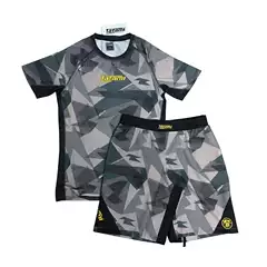 Martial Arts Muay Thai Sanda Training Pants, Free Combat Unisex MMA Fitness Boxing Set - Trendy Brand