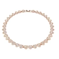 [high version] rose gold full diamond love necklace