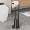 Cross-Border Household Floor-Standing Toilet Brush Paper Towel Holder Integrated Roll Paper Holder Cleaning Brush Removable Bathroom Toilet Paper Holder