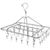 Stainless Steel Multi-Clip Underwear Rack Clothes Drying Rack Balcony Sock Drying Rack Sock Clip