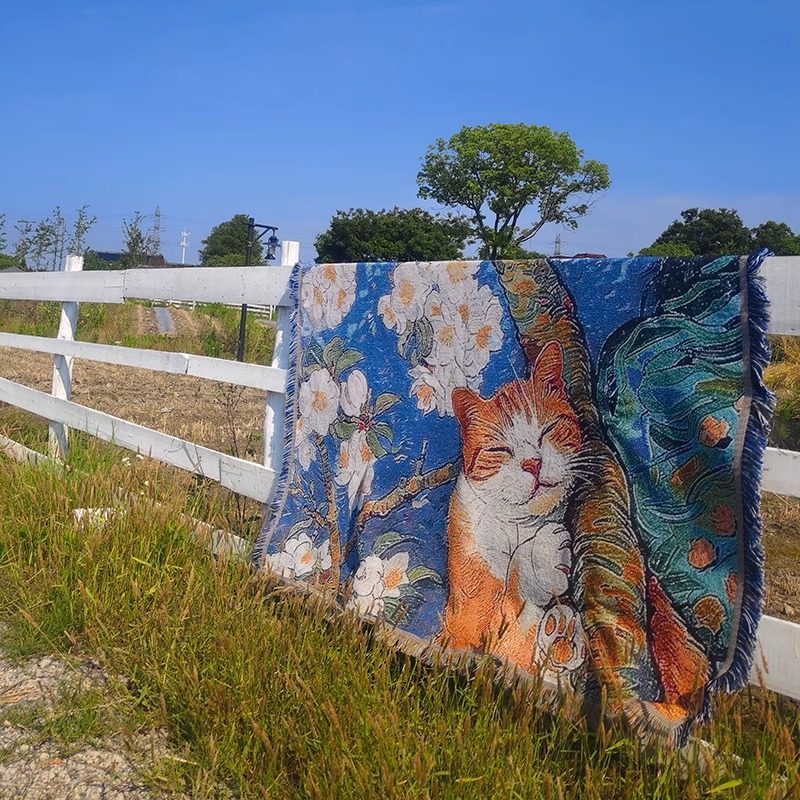 Camping Blanket, Picnic Blanket, Multi-Functional Blanket, Bedroom Decoration Tapestry, Sofa Cover Blanket, Outdoor Camping Line Blanket