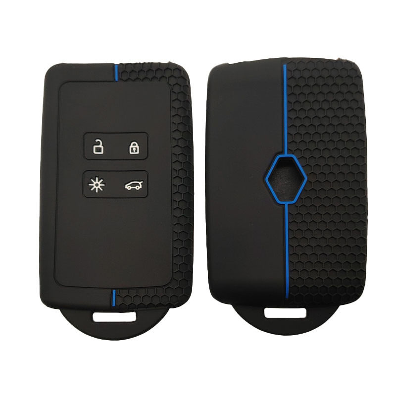 For Renault Koleo Silicone Car Key Case Men's and Women's Car Key Case All-inclusive Four-key Key Case