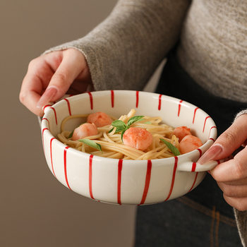 Little Lamb Baudelaire Blue Frosted Texture Ceramic Tableware High Temperature Cute Breakfast Plate Home Creative High Value