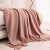 Nordic Style Retro Knitted Blanket B&B Bedside Decorative Blanket Bed Light Luxury Nap Blanket Shawl Cover Blanket Sofa Blanket