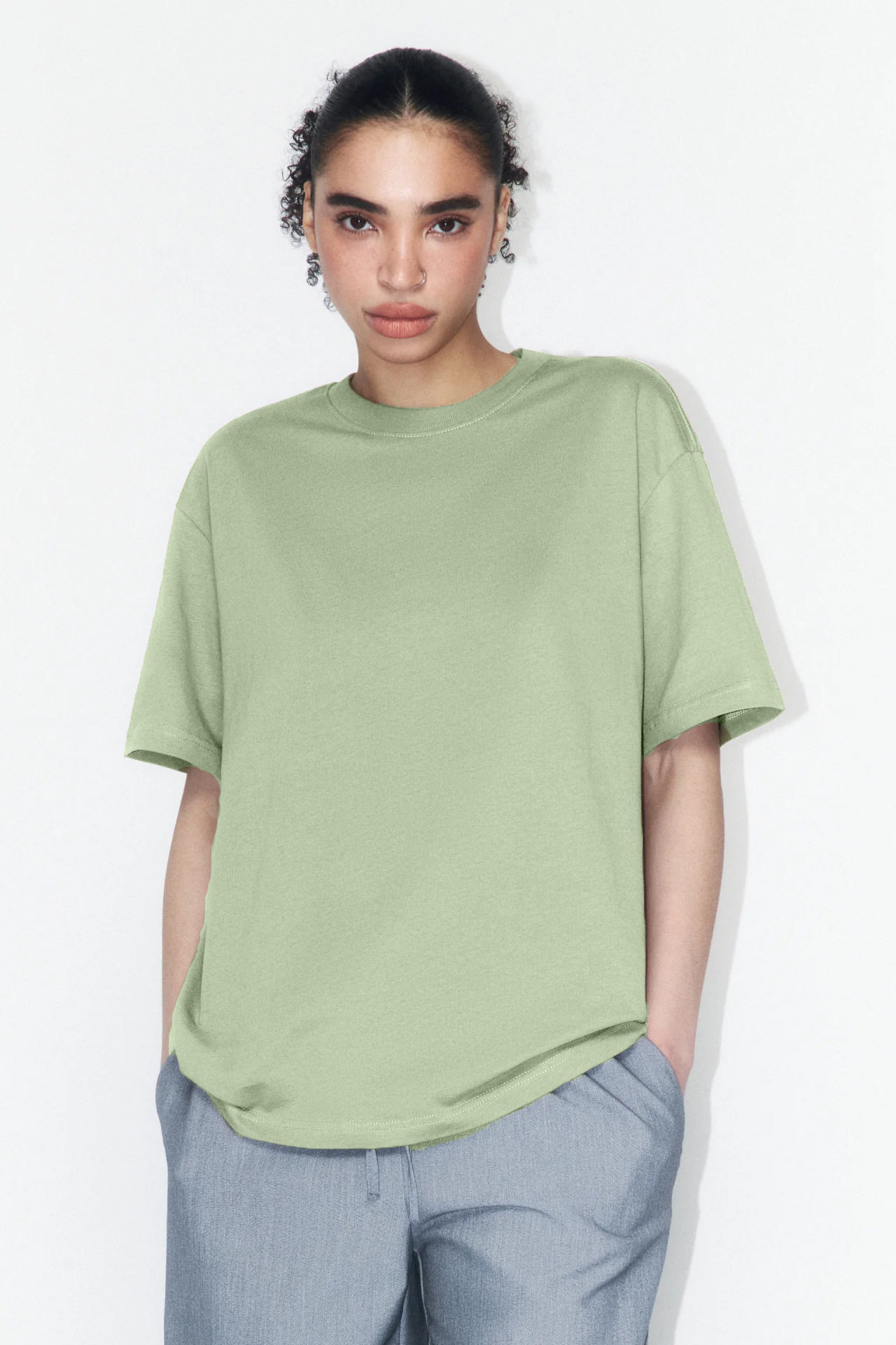 Womens 100 Cotton Solid Color T Shirt Round Neck Short Sleeve Versatile Style Spring Summer Collection Wholesale