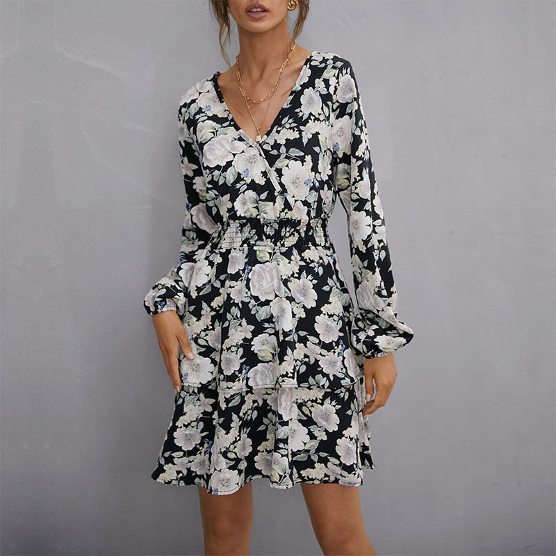 Fashionable Womens Long Sleeve Dress Slim Fit Elegant Design Spring and Autumn Wear Wholesale Available