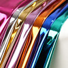 Factory spot metal high-gloss mirror leather pu leather fabric performance clothing fabric luggage shoe material soft foreskin