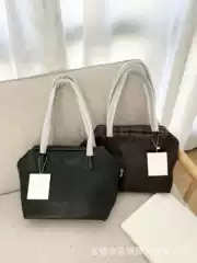 High-Quality The*Row Tote Bag Henri Bag Soft Genuine Leather Satchel Versatile Cowhide Large-Capacity Shoulder Bag