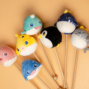 Factory plush toy massage hammer doll knock back stick massage hammer doll comfort small doll office leisure doll