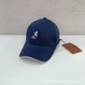 Dark blue white label