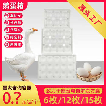 Goose Egg Packaging Box Foam Box Express Box Wholesale 6 Pieces 12 Pieces 15 Pieces Anti-Fall Foam Shock-Proof Special Free Carton