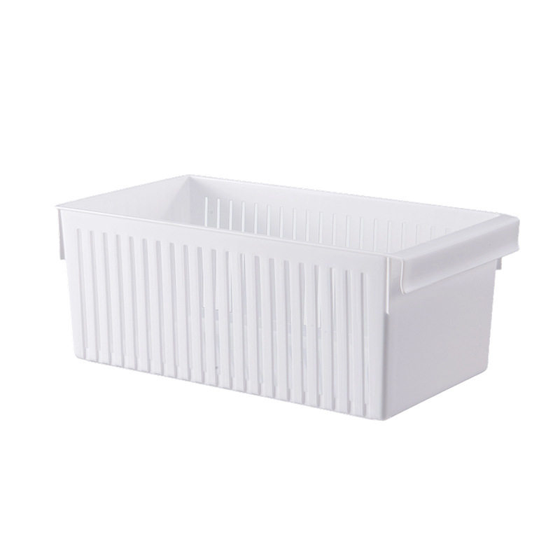 White Food Storage Basket in Stock, Drawer-Type Divided Storage Box, Drawer for Kitchen, Bathroom, Living Room Storage
