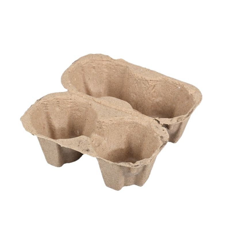 Manufacturer Supplies Disposable Biodegradable Shock-Resistant and Pressure-Resistant Pulp Egg Trays, 2-Piece Packaging Egg Trays, Recyclable