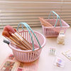Macaron Colored Desktop Stationery Storage Box Cute Mini Student Dormitory Sundries Storage Basket Portable Storage Basket