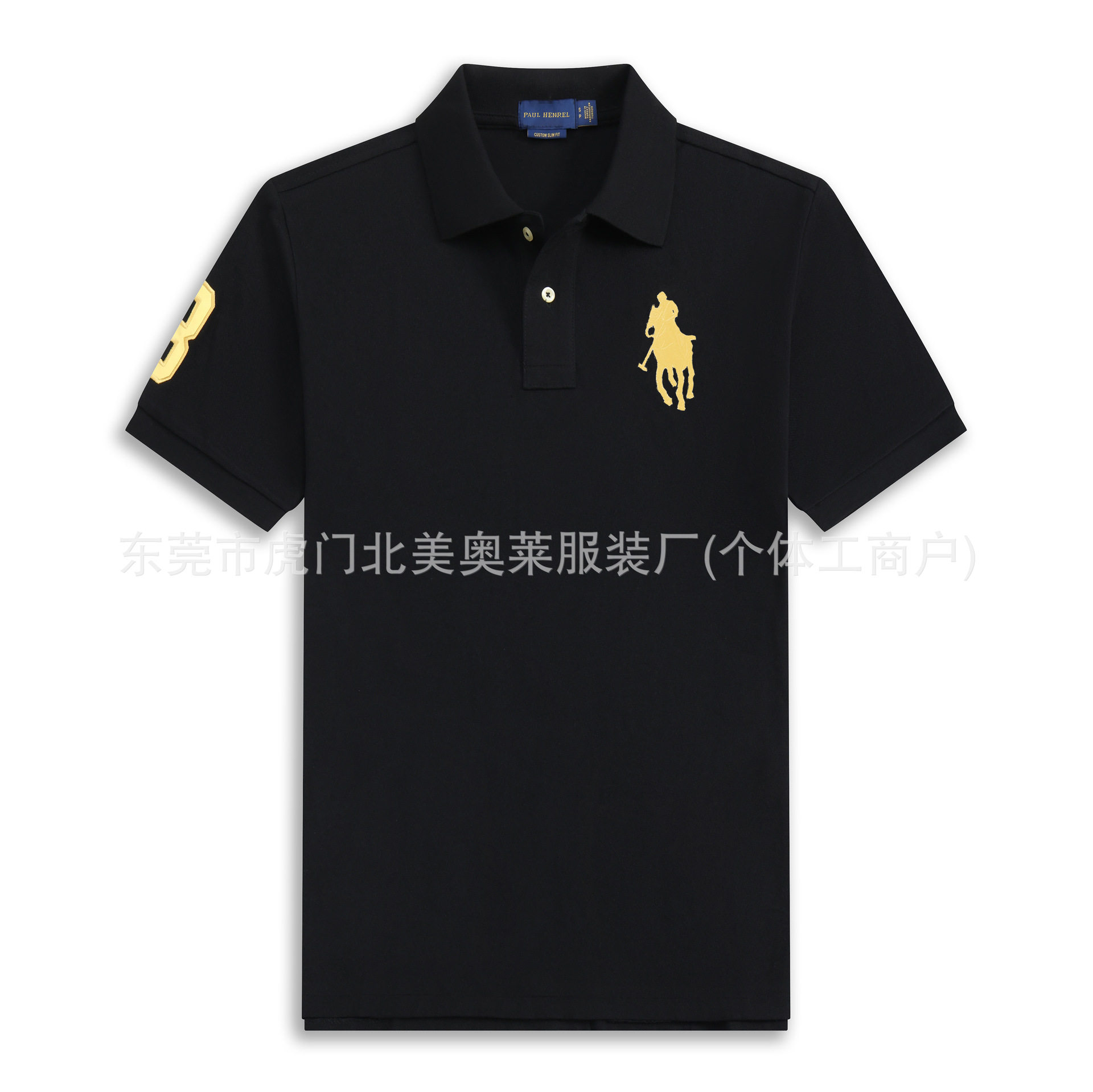 高品质版RL保罗大马标男士短袖polo衫纯棉翻领t恤男休闲马球衫