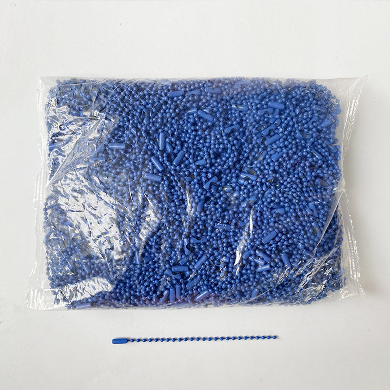 珠链现货批发彩色烤漆波珠链圆珠链diy饰品配件挂链链条吊牌链子
