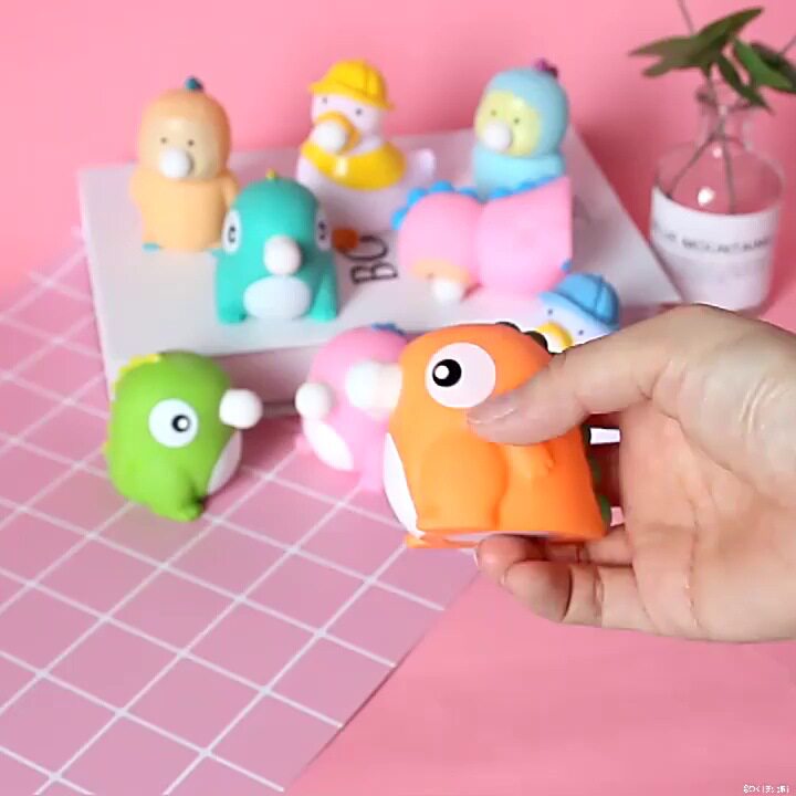 Bubble-Blowing Baby Dragon Stress Relief Toy, Squeeze and Pinch for Fun, Bubble-Blowing Stress-Relief Gadget, Quirky and Fun