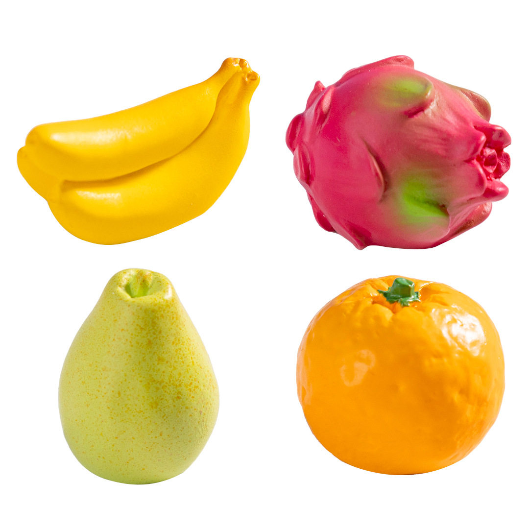 Creative simulation durian strawberry fruit food play diy decorations blind bag accessories mini car desktop small ornaments