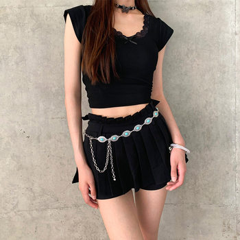 Metal Waist Chain Women's Niche Chain 2024 New Ethnic Style Accessories Trouser Chain Dress Belt Women's High-End Sense