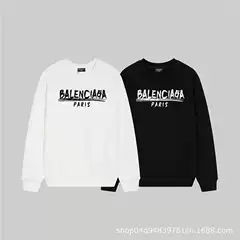 Cross-Border Export Simple High Version 2025 Autumn and Winter New Heavyweight Round Neck Sweatshirt Casual and Versatile for Men and Women