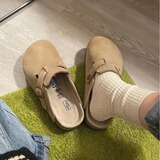 Spot Birken/ женская обувь; новинка 2025 года; полусапожки Birken Baotou на толстой подошве; весенне-осенняя обувь для ленивых педалей