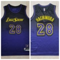Heat pressed lakers 28 purple city edition