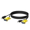 KVM dual-parallel USB printing cable + VGA cable 21UA/41UA usb kvm switch cable 1.5 m