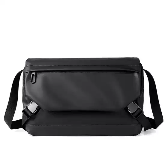 Oxford Textile Men's Riding Bag Korean Style Casual Youth Shoulder Bag Crossbody Bag Back Satchel Trendy Men's Small Bag