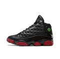 Black leather red