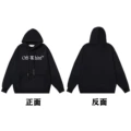 16 black of hooded sweatshirt